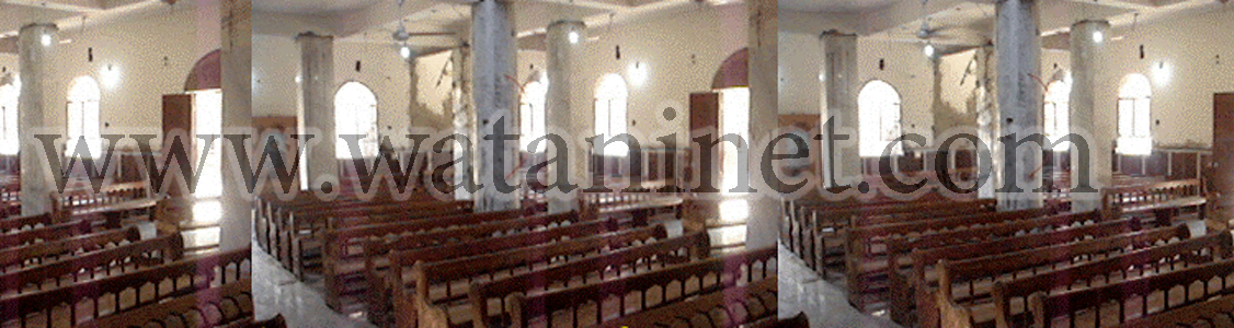 كنيسة الانبا ابرام قبل الحرق  17