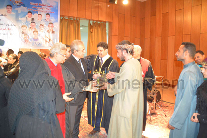 تكريم شهداء مصر بليبيا على مسرح المحافظة (6)