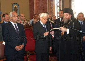 الرئيس اليونانى- ومحافظ القاهرة يفتتحان- تجديد دير -مارجرجس والمتحف الجديد (5)