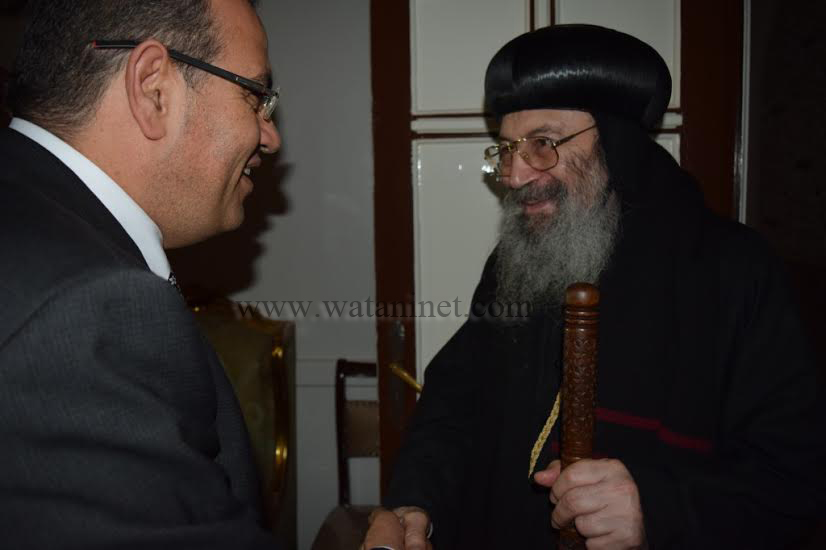 رئيس جامعة المنصورة والمحافظ  يشاركا الأقباط احتفالات ذكرى القديسة دميانة 4