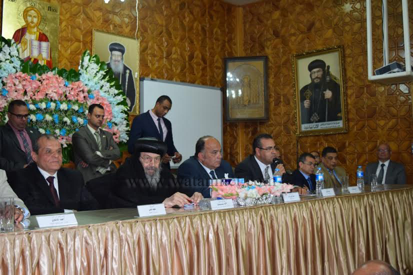 رئيس جامعة المنصورة والمحافظ  يشاركا الأقباط احتفالات ذكرى القديسة دميانة