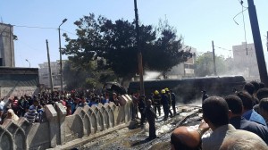 إنقلاب شاحنة محملة بالبنزين تثير الذعر   في الإسكندرية 1