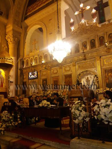 البابا تواضروس الثاني يطيب رفات كاروز الديار المصرية بالكاتدرائية في الإسكندرية