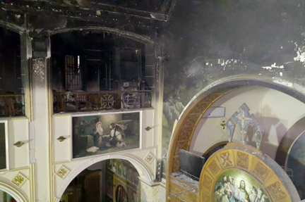 حريق كنيسة مارمينا (3)