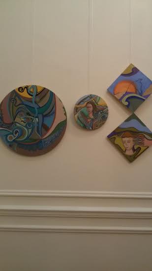 معرض ترنيمات ملونة للفنانة سوزان التميمي‬1