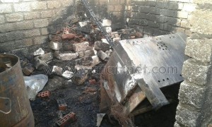 تغطية لحرق منازل الاقباط بقرية كوم اللوفى 3