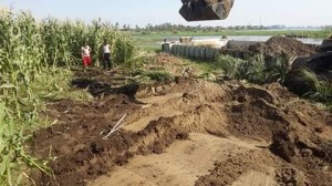 وزارة الري تطلق حملة لإزالة التعديات على النيل في مركز اخميم بسوهاج 4 - Copy