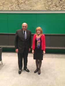 وزير الخارجية يلتقي مع نائبة رئيس البرلمان الألماني1