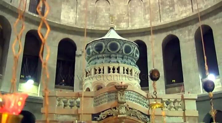 4بالصور من القدس .. أحتفال تاريخي بإنتهاء ترميم القبر المقدس