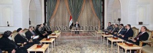 الرئيس العراقي يستقبل مطران القدس