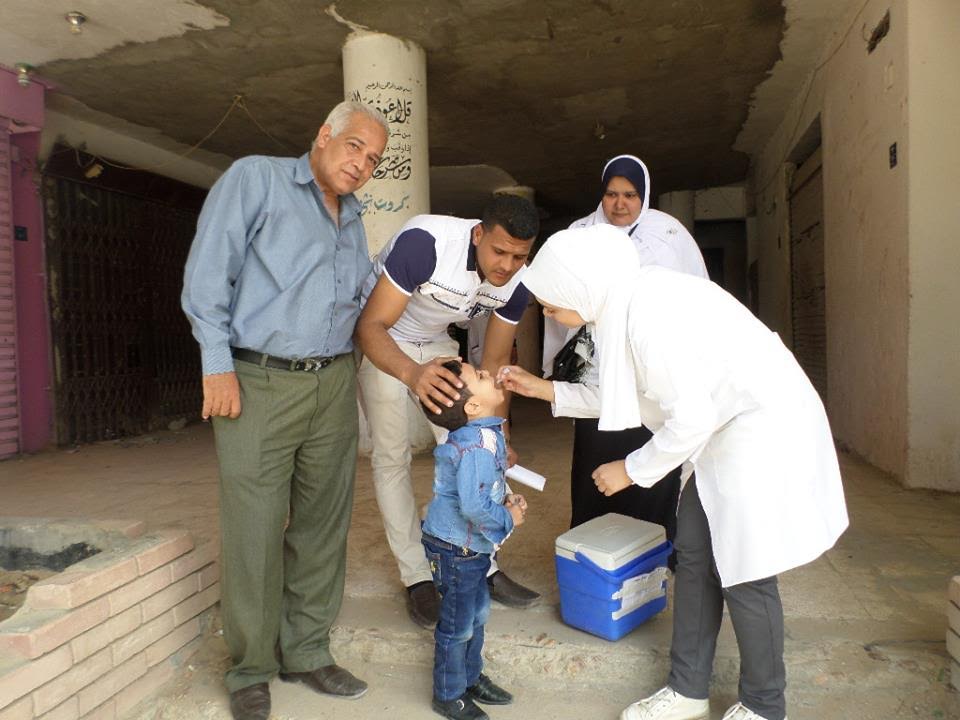 ختام حملة التطعيم ضد شلل الأطفال بالوادي الجديد(6)